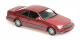 Maxichamps Die Cast Collectables - 1:43 1992 Mercedes-Benz 600 SEC Coupe - Red Metallic