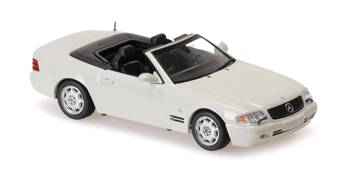 Maxichamps Die Cast Collectables - 1:43 1999 Mercedes-Benz SL-Class (R129) - White