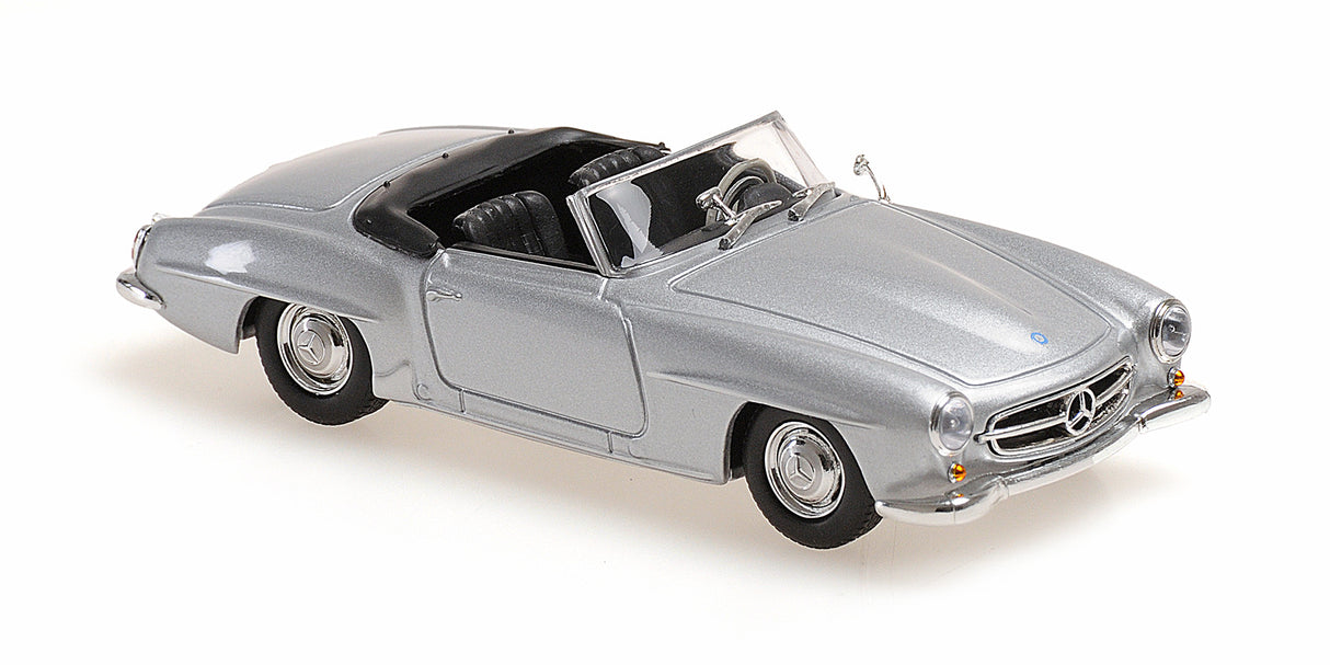 Maxichamps Die Cast Collectables - 1:43 1955 Mercedes-Benz 190 Sl (W121) - Silver