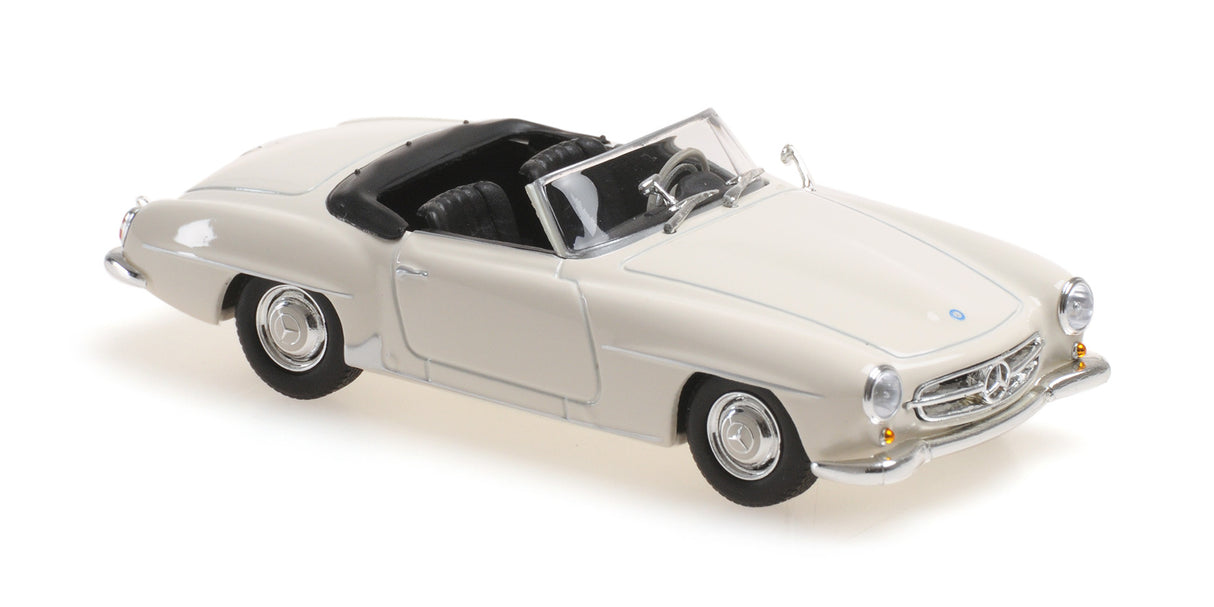 Maxichamps Die Cast Collectables - 1:43 1955 Mercedes-Benz 190 Sl (W121) - White
