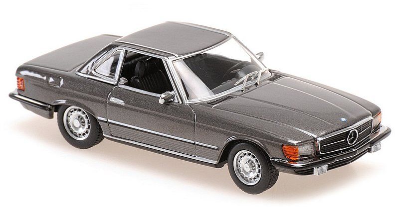 Maxichamps Die Cast Collectables - 1:43 1974 Mercedes-Benz 350 Sl Cabriolet Hardtop (R107) - Grey Metallic