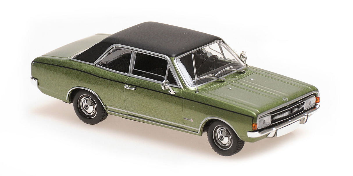 Maxichamps Die Cast Collectables - 1:43 1970 Opel Commodore A - Green Metallic