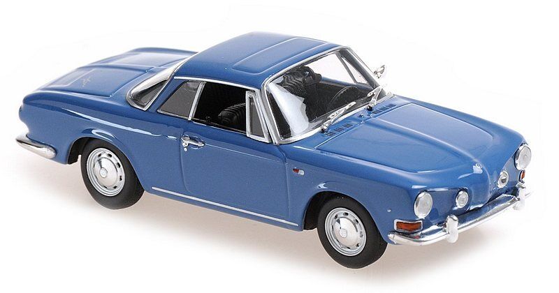 Maxichamps Die Cast Collectables - 1:43 1966 Volkswagen Karmann Ghia 1600 - Blue