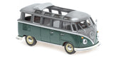 Maxichamps Die Cast Collectables - 1:43 1961 Volkswagen Samba Bus - Grey/Green