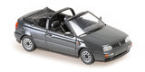 Maxichamps Die Cast Collectables - 1:43 1997 Volkswagen Golf Cabriolet - Grey Metallic