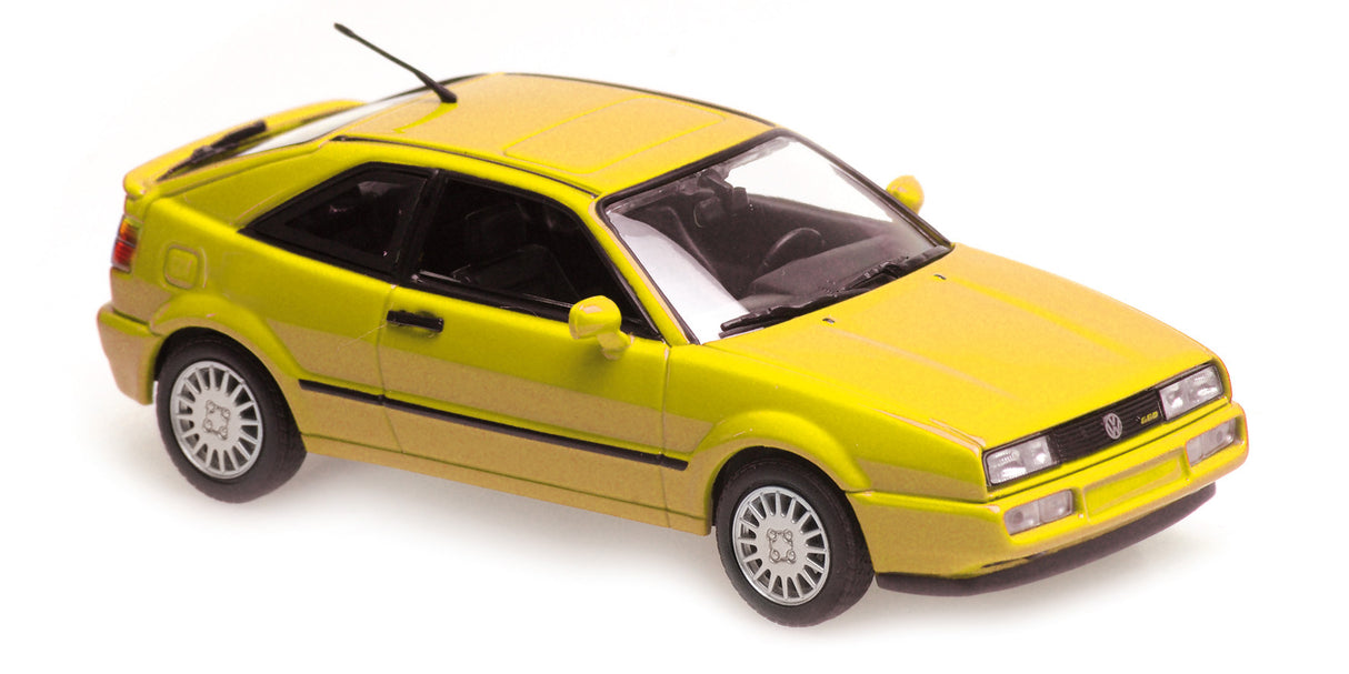 Maxichamps Die Cast Collectables - 1:43 1990 Volkswagen Corrado G60 - Yellow
