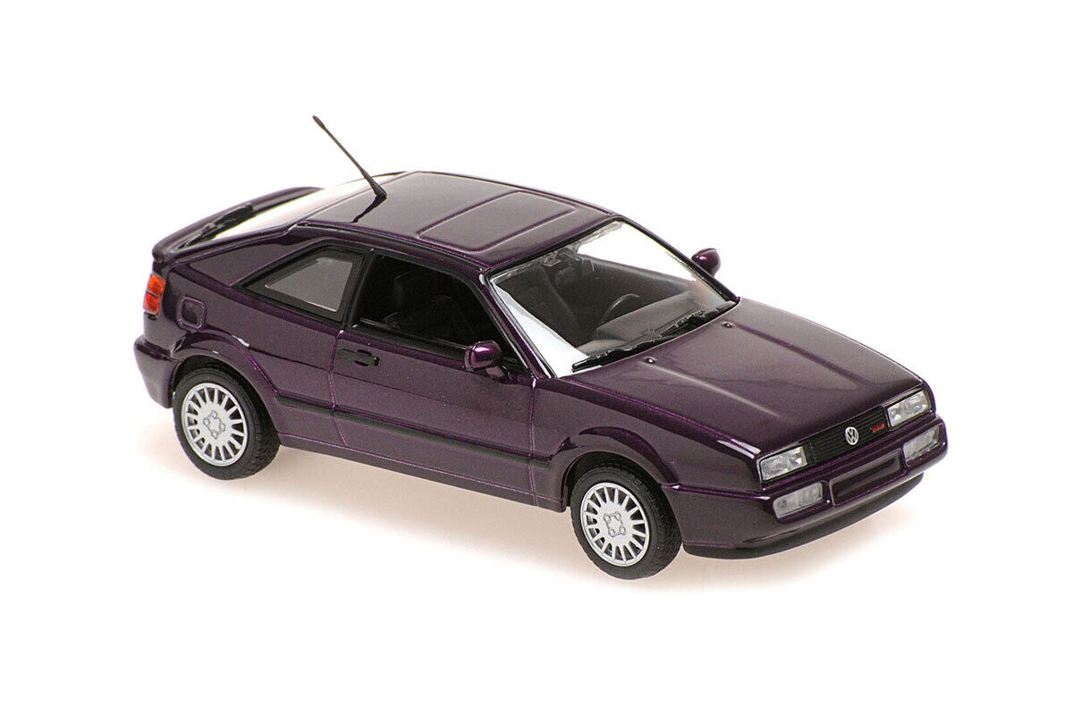 Maxichamps Die Cast Collectables - 1:43 1990 Volkswagen Corrado G60 - Purple Metallic