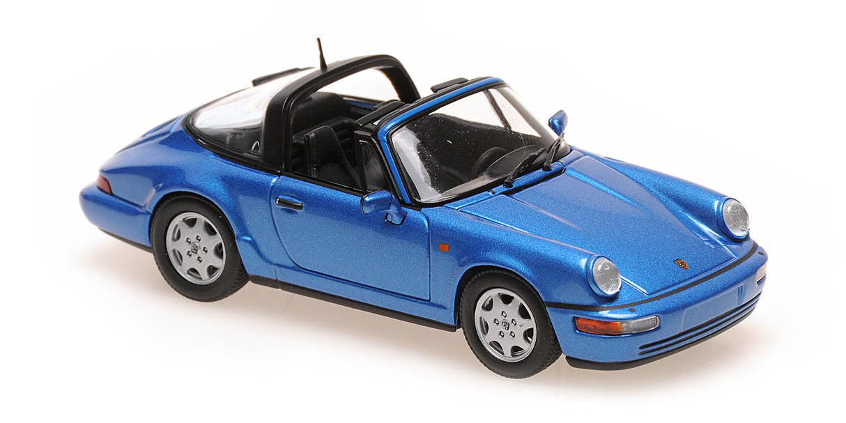 Maxichamps Die Cast Collectables - 1:43 1991 Porsche 911 Targa (964) - Blue Metallic