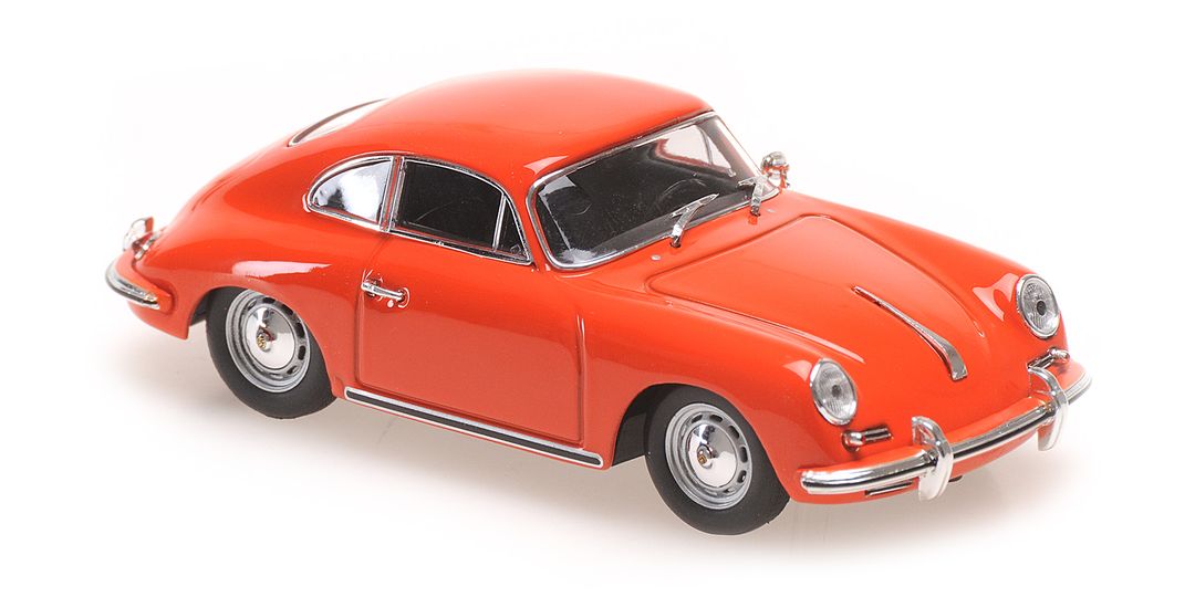 Maxichamps Die Cast Collectables - 1:43 1961 Porsche 356 B Coupe - Orange