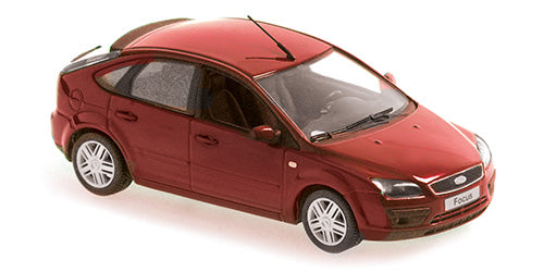 Maxichamps Die Cast Collectables - 1:43 2004 Ford Focus - Dark Red Metallic