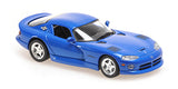 Maxichamps Die Cast Collectables - 1:43 1993 Dodge Viper Coupe - Blue Metallic