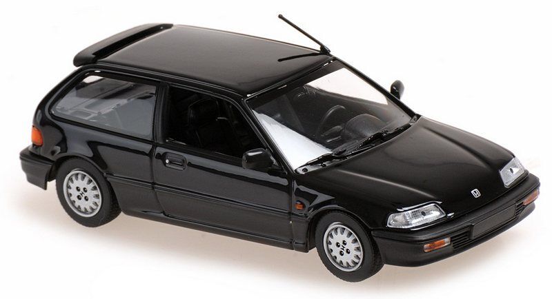 Maxichamps Die Cast Collectables - 1:43 1990 Honda Civic - Black