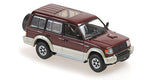 Maxichamps Die Cast Collectables - 1:43 1991 Mitsubishi Pajero LWB - Dark Red Metallic