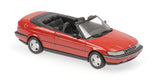 Maxichamps Die Cast Collectables - 1:43 1995 Saab 900 Cabriolet - Red