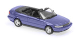 Maxichamps Die Cast Collectables - 1:43 1995 Saab 900 Cabriolet - Blue Metallic
