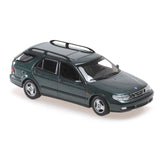 Maxichamps Die Cast Collectables - 1:43 1999 Saab 9-5 Break - Dark Green Metallic