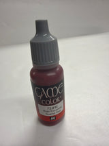 AV Acrylicos Vallejo Acrylic Paint Brush on Scarlet Red 72.012