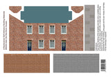 BM305 NEW & IMPROVED DARK OLD RED BRICK HOUSES 00 PAPERS