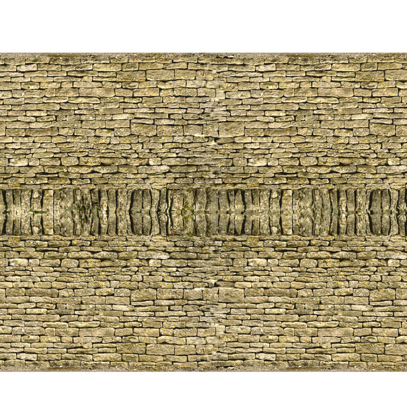 BM025 NEW & IMPROVED DRY STONE DOUBLE FIELD WALL 00 PAPERS