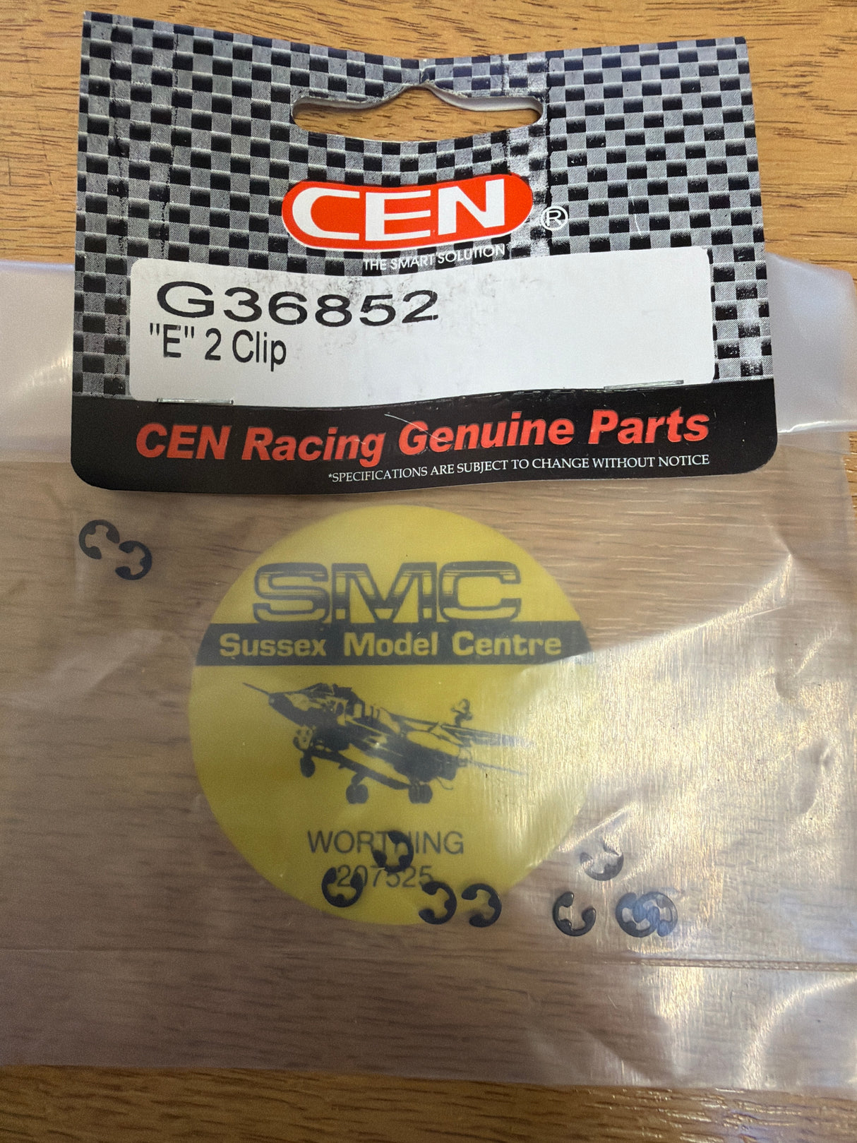 CEN RC car Spares E Clips Size 2 (3mm) 10 pcs G36852 (Box 85)