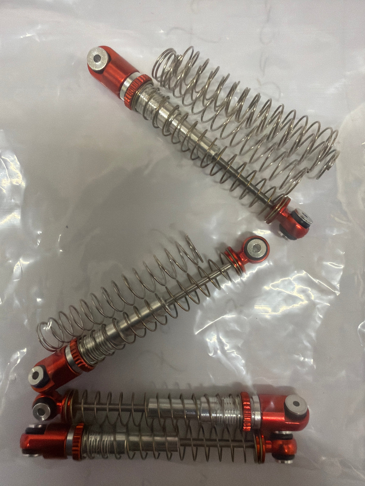 Aluminium Shock Absorbers red SCX24 set 4