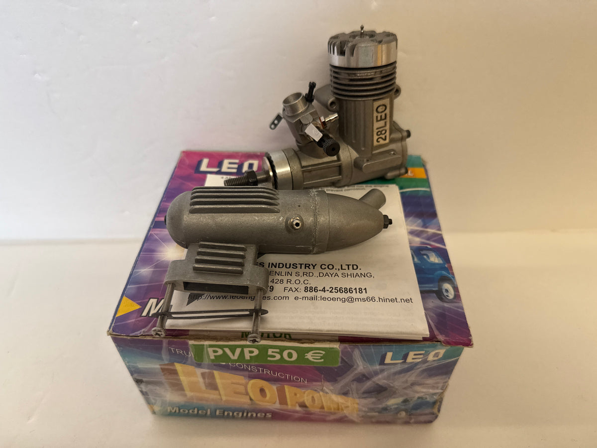 Leo 28 Glow Engine with Silencer -2-stroke - SECOND HAND