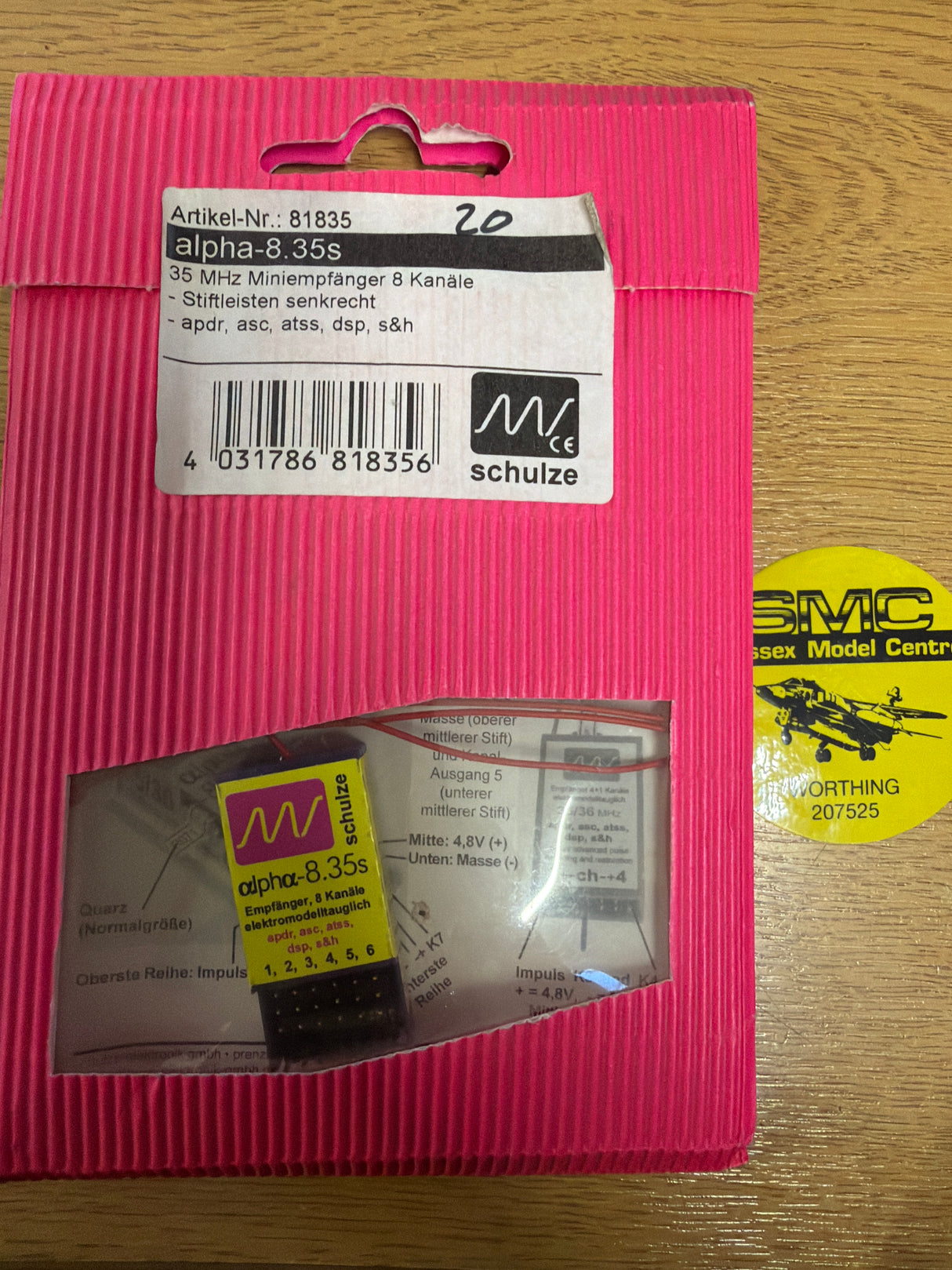 Schulze Aplha 8.35s 8 channel reciver Mini 35 mhz