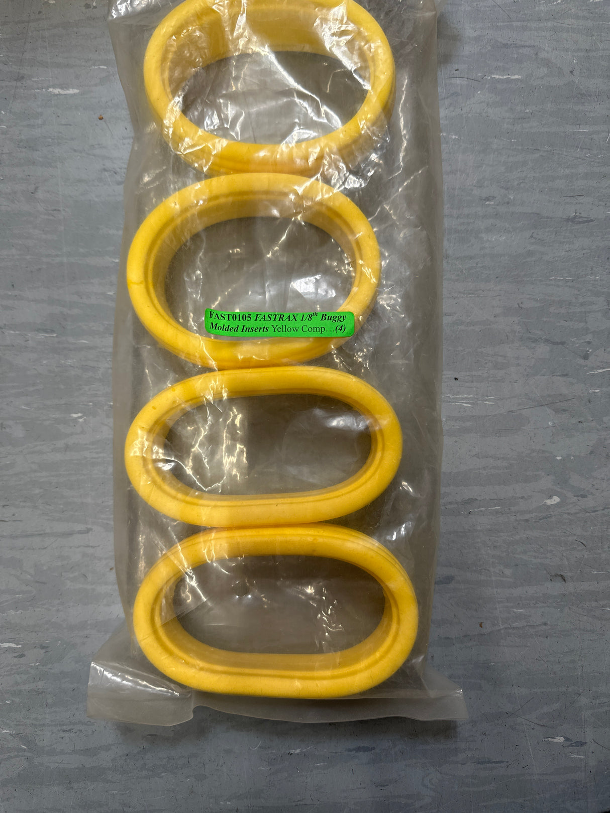 1/8TH MOULDED INSERTS - YELLOW COMP (SET 4) (BOX 57)