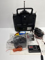 Futaba 35mhz T6X Transmitter + R138DF Receiver + 4 Servos + Charger + Rx Battery - SECOND HAND