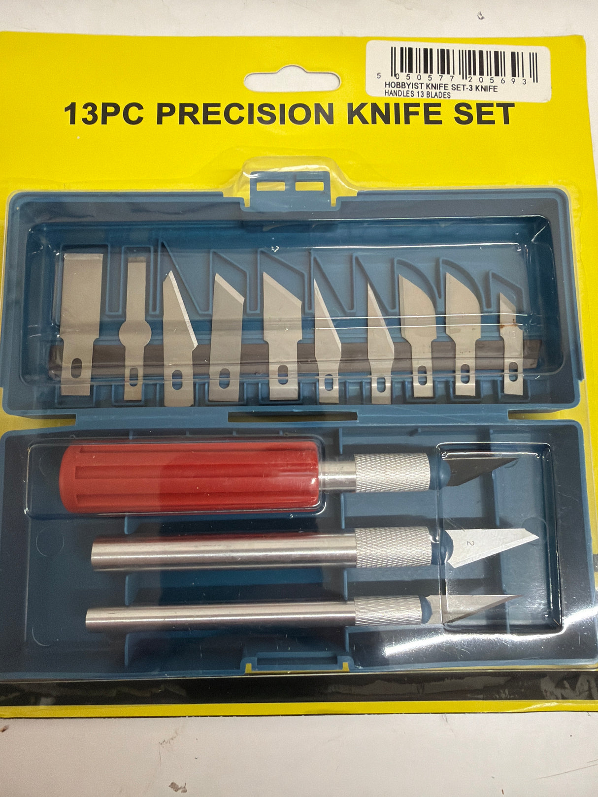 HOBBYIST KNIFE SET-3 KNIFE HANDLES 13 BLADES