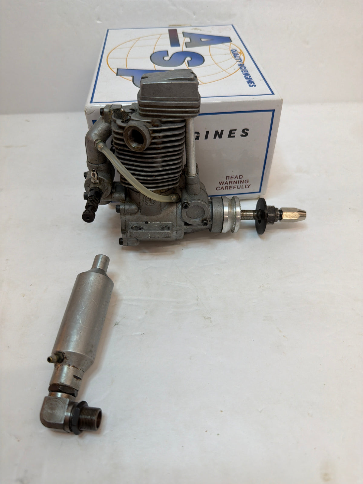 4-stroke ASP 70  engine with silencer second hand