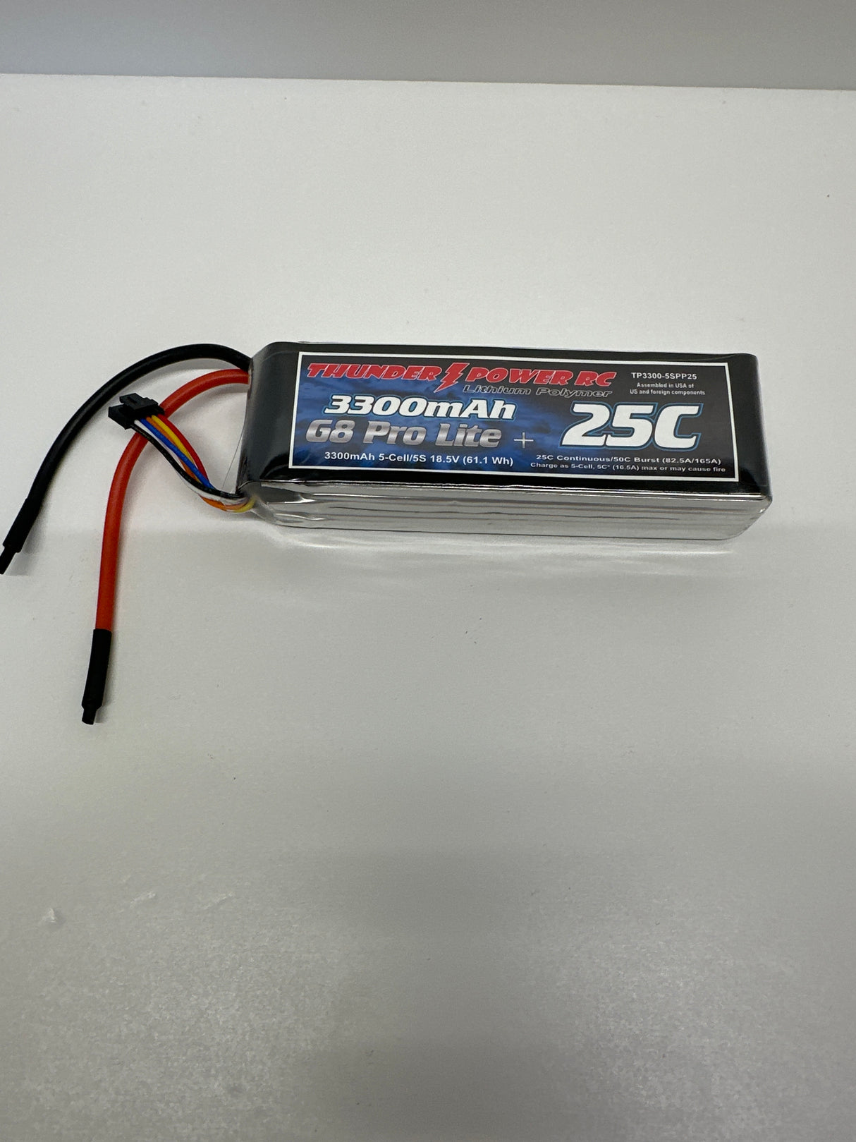 Thunder Power Lipo 18.5v 5 cell 3300mah 25C
