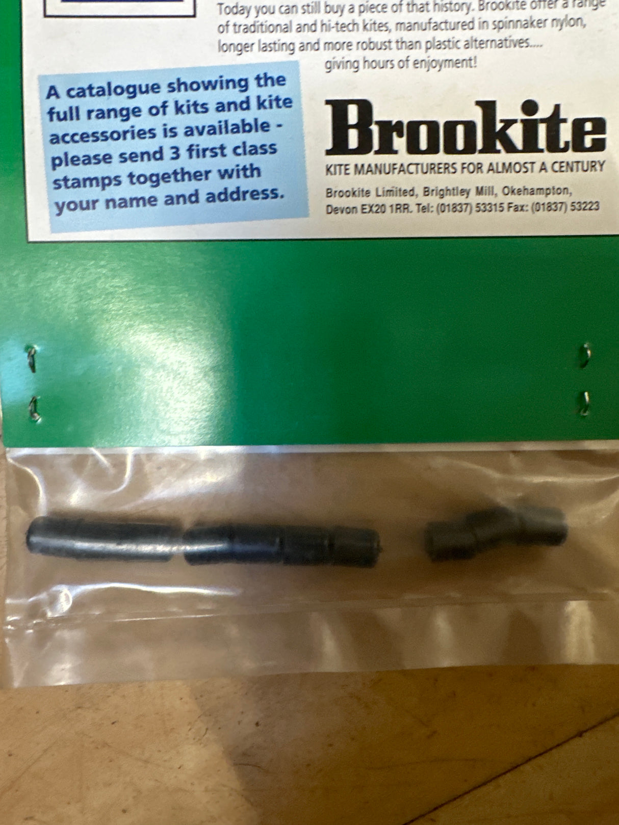 Brookite Kite Accessory Black Protective End Caps 5mm