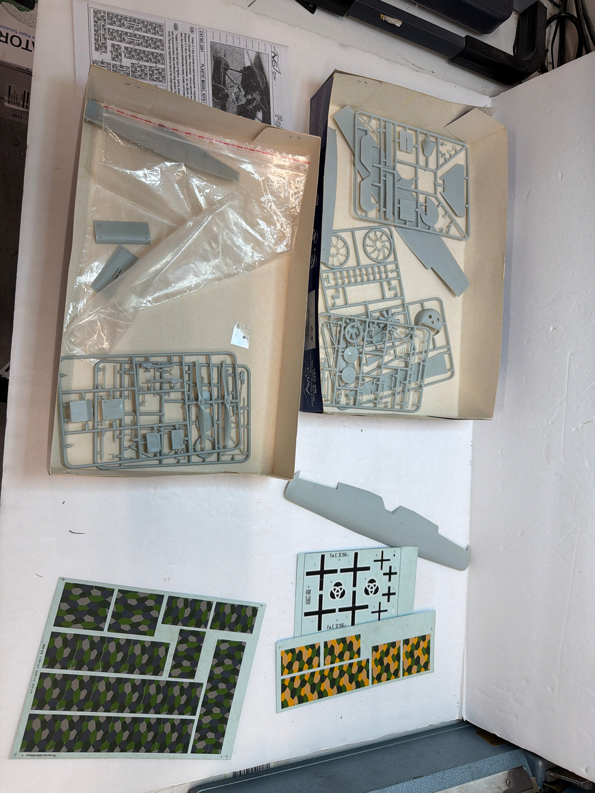 AviS Fokker E.V/D.VIII 1/72 Limited Edition only 100 pcs made Plastic Model Kit Vintage decals have cracked