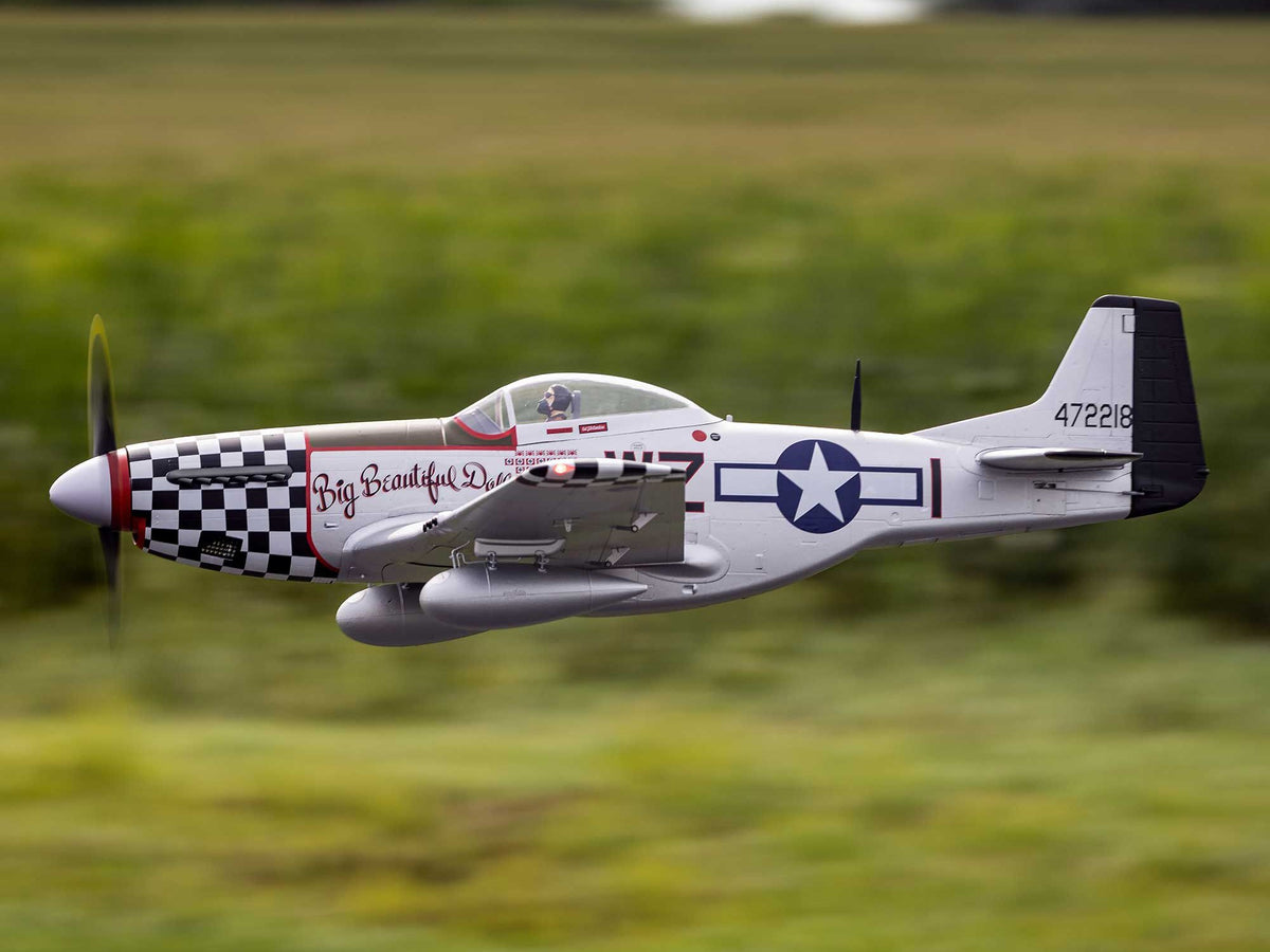 EFlite P-51D Mustang "Big Beautiful Doll" 1.5m BNF Basic with AS3X+ - Pre Order - Expected December