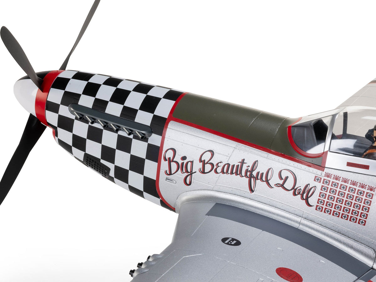 EFlite P-51D Mustang "Big Beautiful Doll" 1.5m BNF Basic with AS3X+ - Pre Order - Expected December