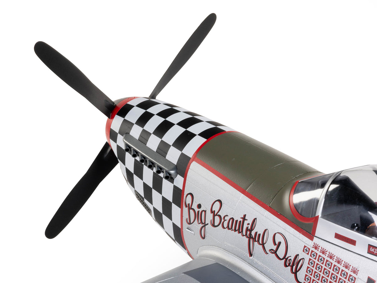 EFlite P-51D Mustang "Big Beautiful Doll" 1.5m BNF Basic with AS3X+ - Pre Order - Expected December