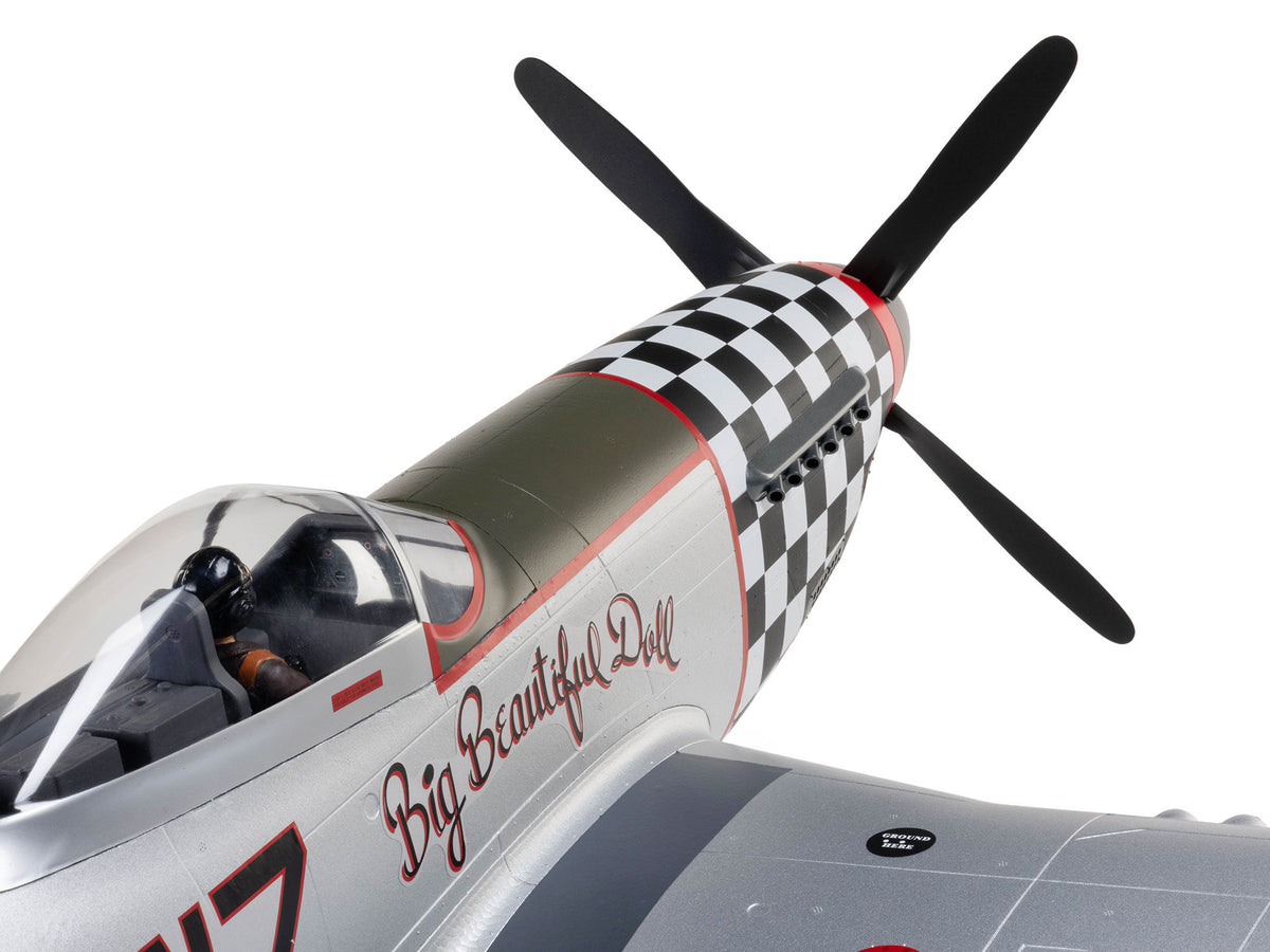 EFlite P-51D Mustang "Big Beautiful Doll" 1.5m BNF Basic with AS3X+ - Pre Order - Expected December