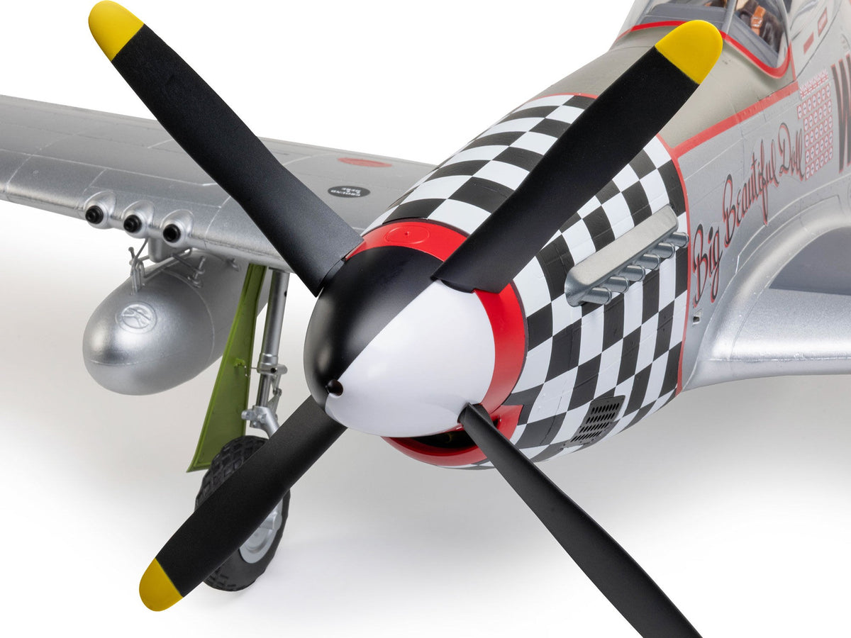 EFlite P-51D Mustang "Big Beautiful Doll" 1.5m BNF Basic with AS3X+ - Pre Order - Expected December