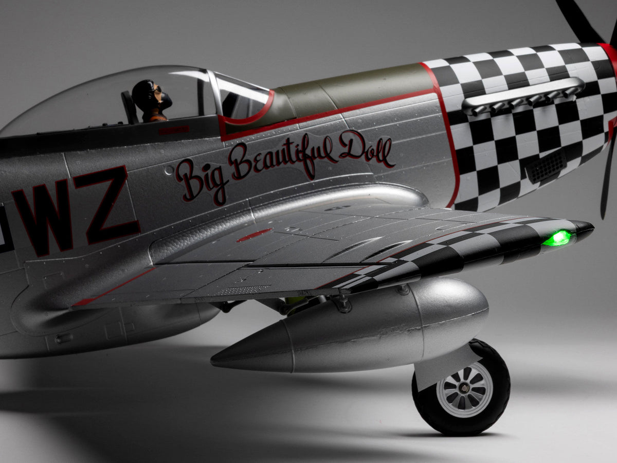 EFlite P-51D Mustang "Big Beautiful Doll" 1.5m BNF Basic with AS3X+ - Pre Order - Expected December