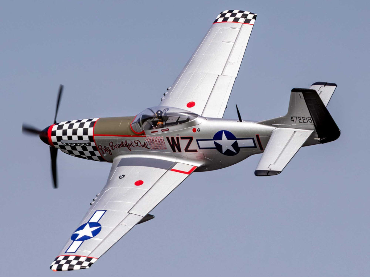 EFlite P-51D Mustang "Big Beautiful Doll" 1.5m BNF Basic with AS3X+ - Pre Order - Expected December