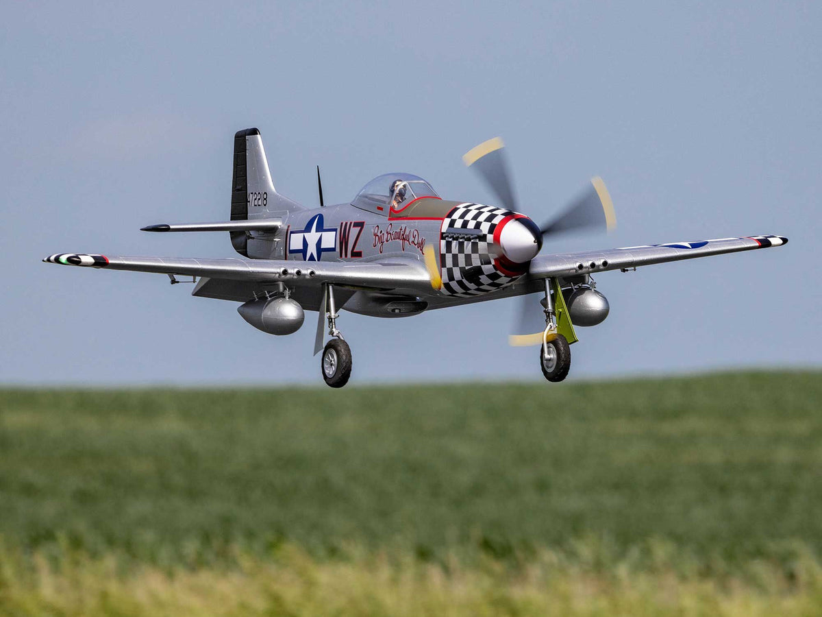 EFlite P-51D Mustang "Big Beautiful Doll" 1.5m BNF Basic with AS3X+ - Pre Order - Expected December