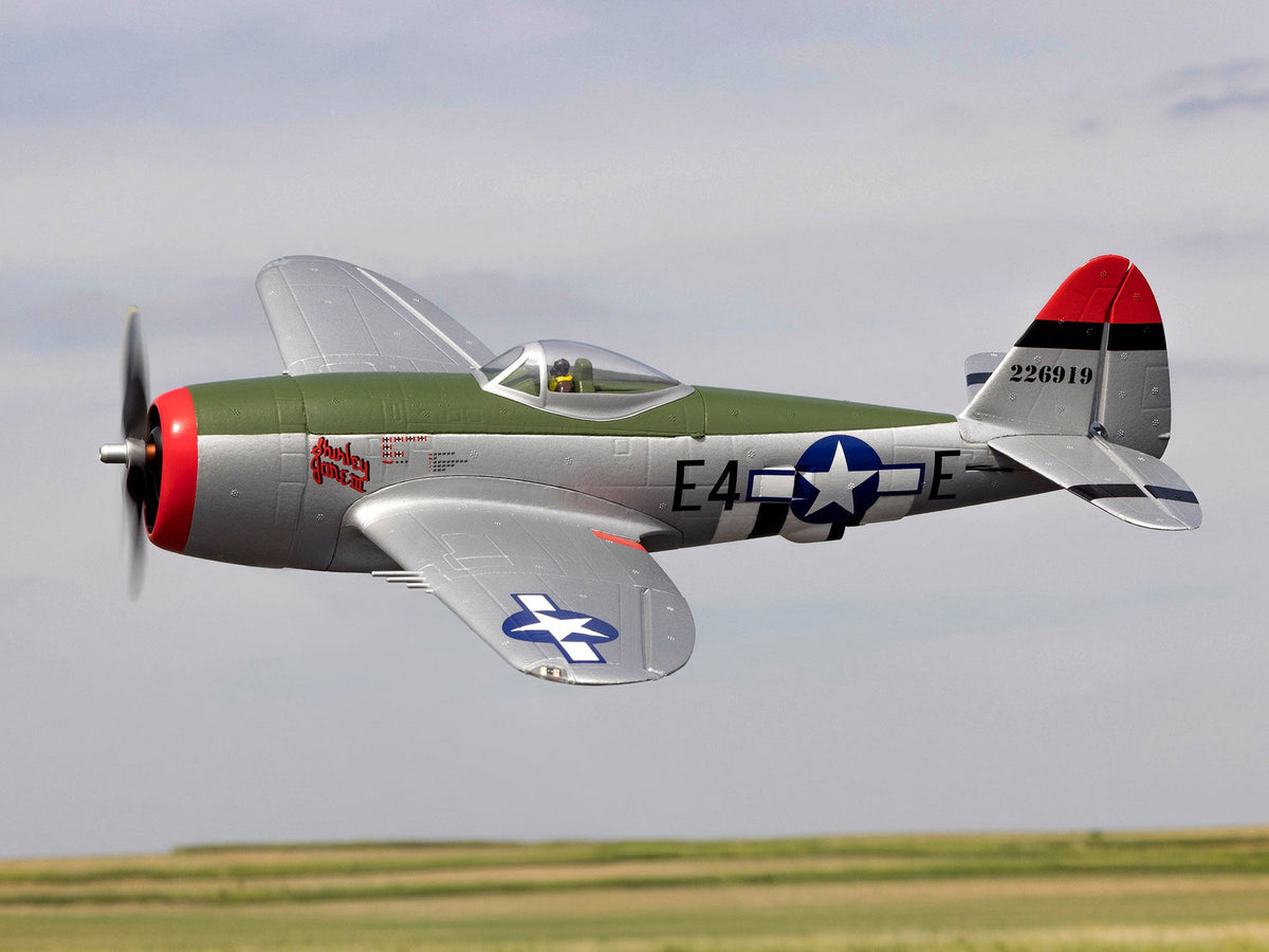 EFlite Micro P-47 Thunderbolt 625mm BNF Basic with AS3X+ and SAFE S - Pre Order - Expected Second Week of December