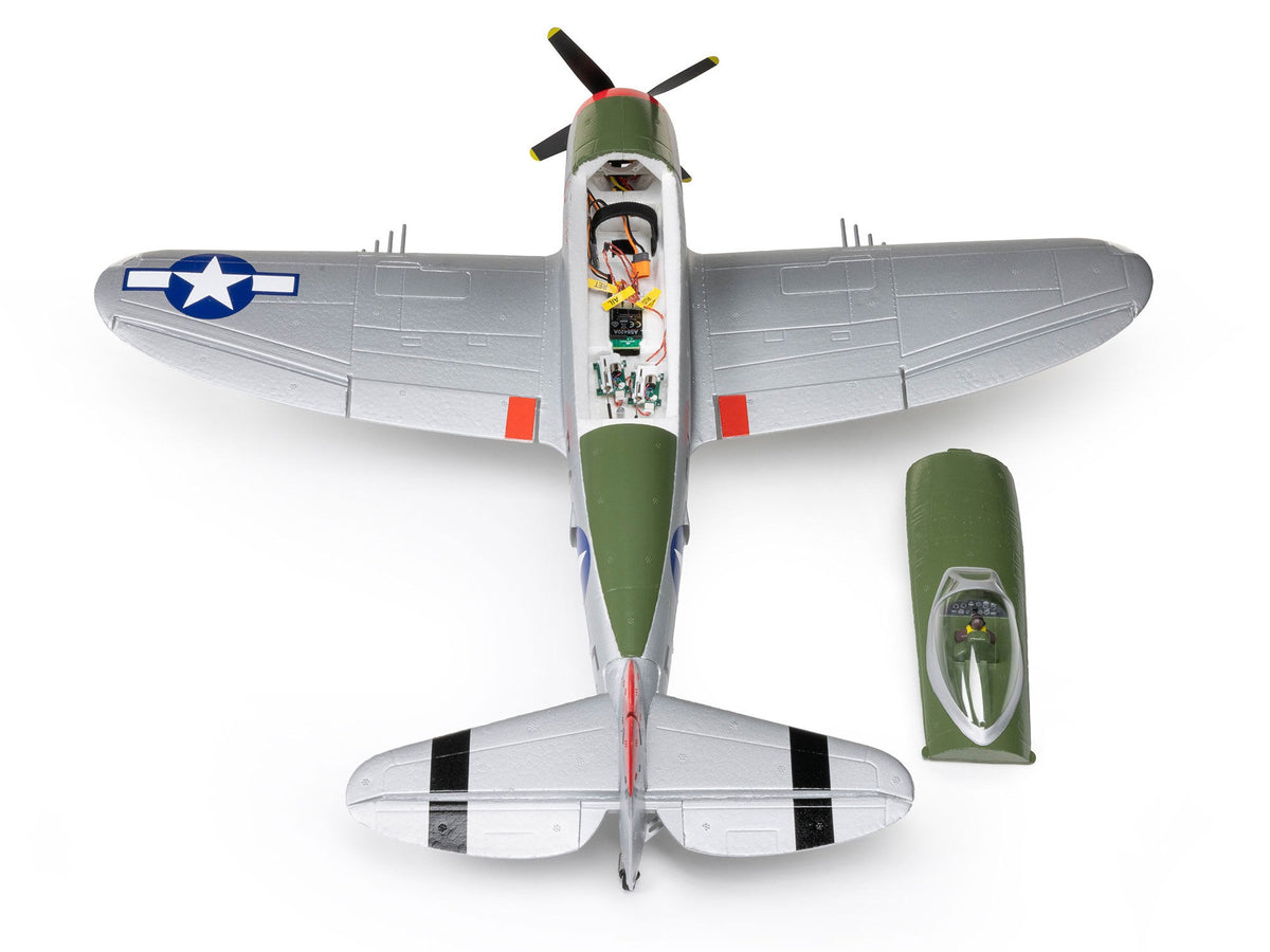 EFlite Micro P-47 Thunderbolt 625mm BNF Basic with AS3X+ and SAFE S - Pre Order - Expected Second Week of December