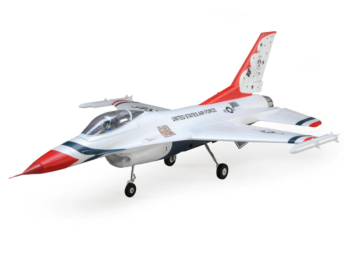 E-Flite F-16 Thunderbirds 70mm EDF Jet BNF Basic with AS3X and SAFE