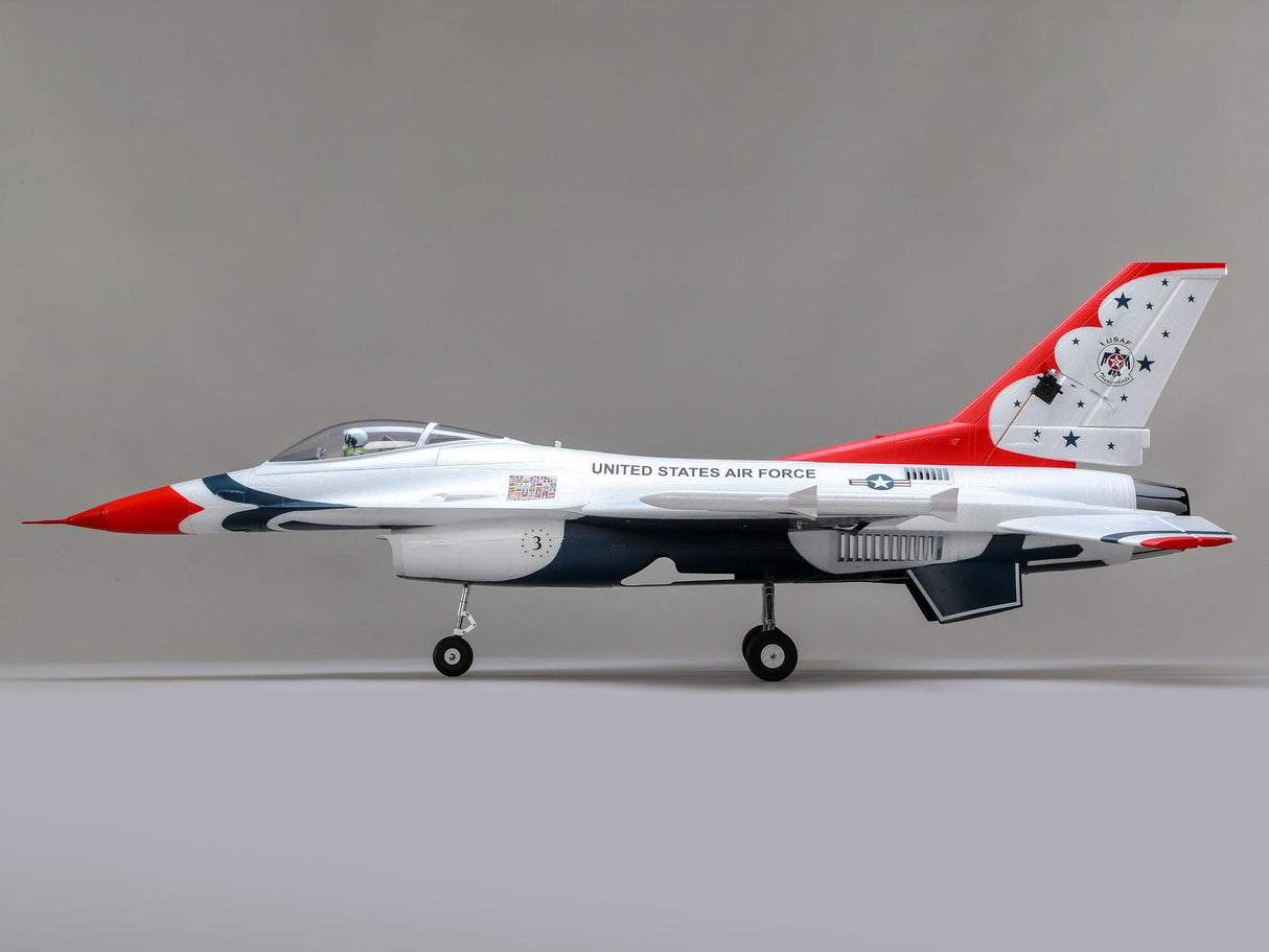 E-Flite F-16 Thunderbirds 70mm EDF Jet BNF Basic with AS3X and SAFE