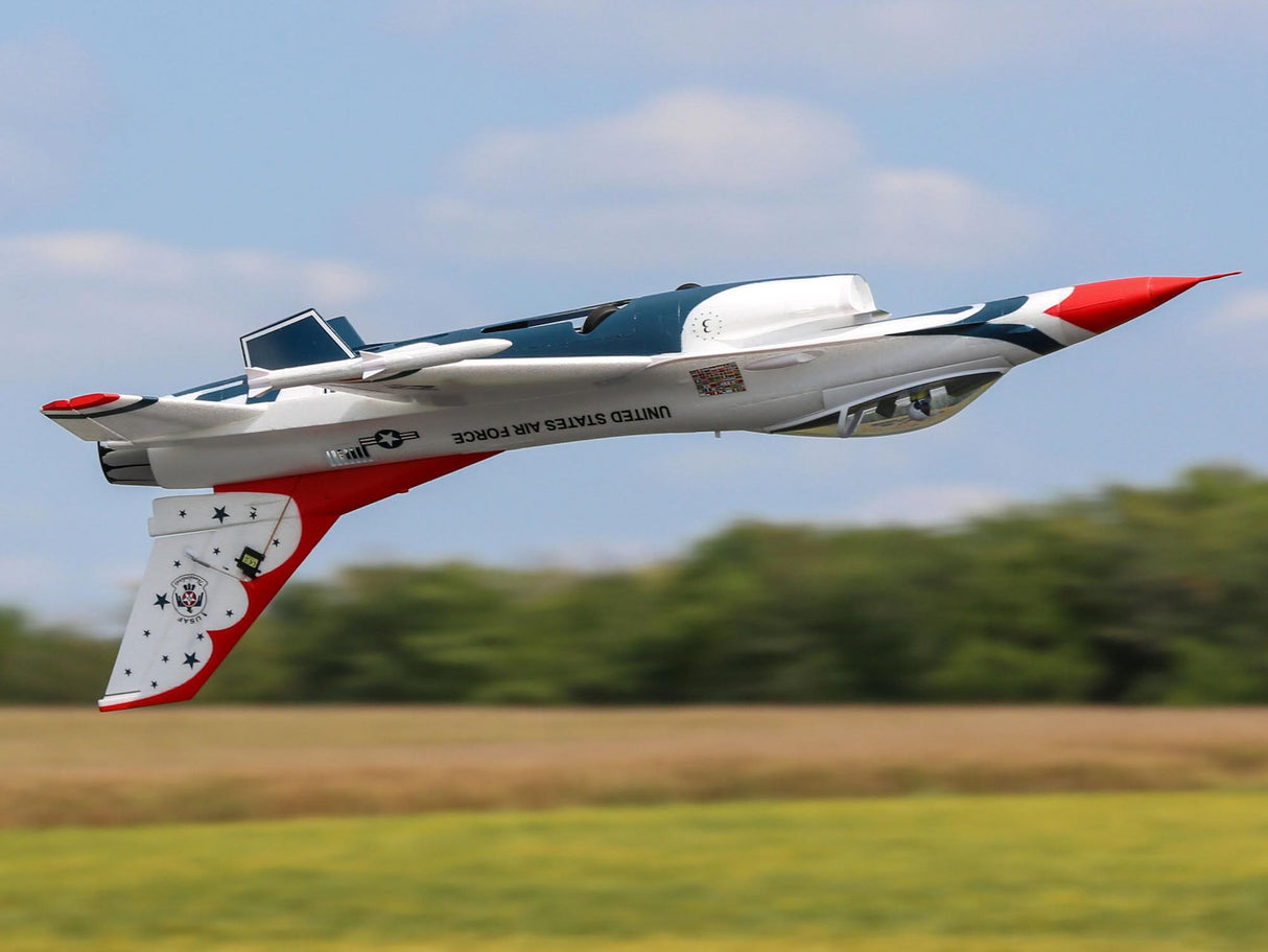 E-Flite F-16 Thunderbirds 70mm EDF Jet BNF Basic with AS3X and SAFE