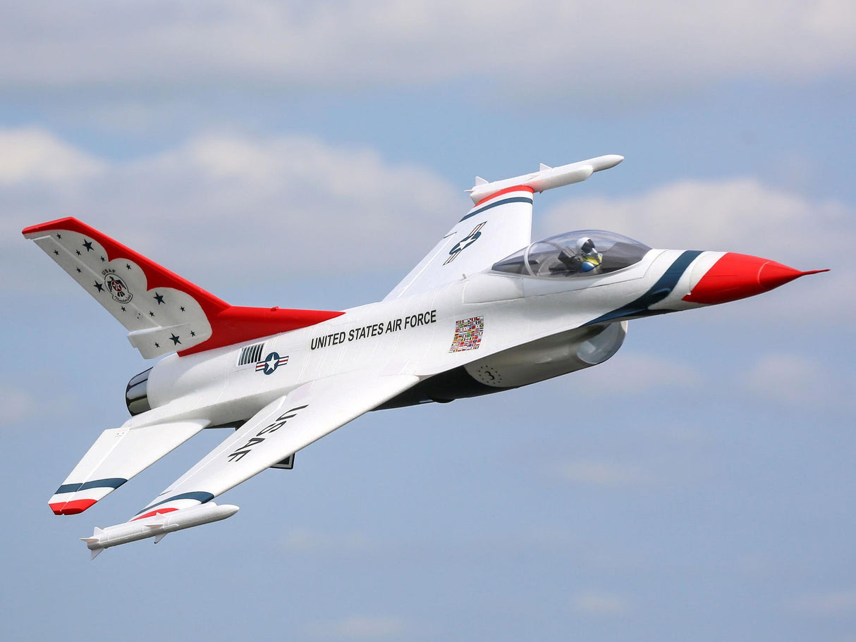 E-Flite F-16 Thunderbirds 70mm EDF Jet BNF Basic with AS3X and SAFE