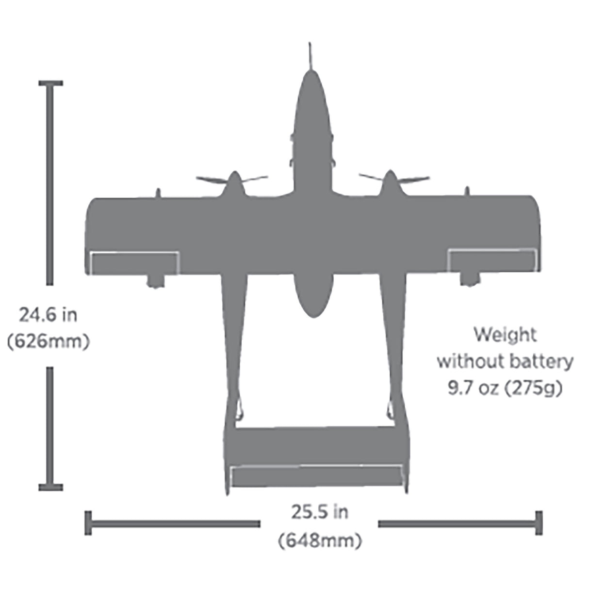 E-flite Micro OV-10 Bronco 645mm BNF Basic with AS3X and SAFE Select - Pre Order - Expected Late July/August