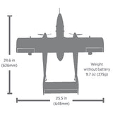 E-flite Micro OV-10 Bronco 645mm BNF Basic with AS3X and SAFE Select - Pre Order - Expected Late July/August